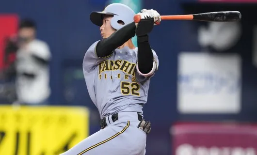 防球ネット直撃！阪神・山田脩也が豪快4号2ラン　高卒3年目覚醒の予感