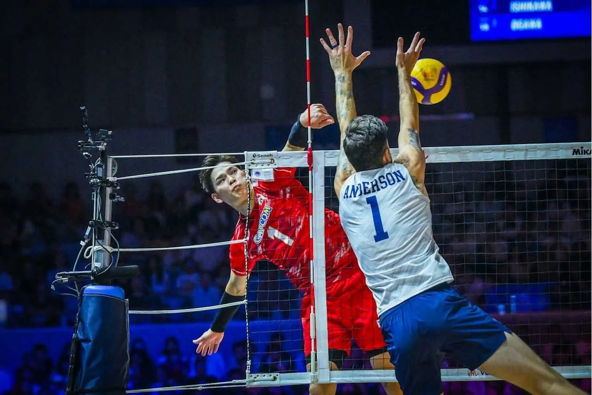 日本男子バレー、米国戦第3セット奪取！西田有志＆石川祐希が大暴れ