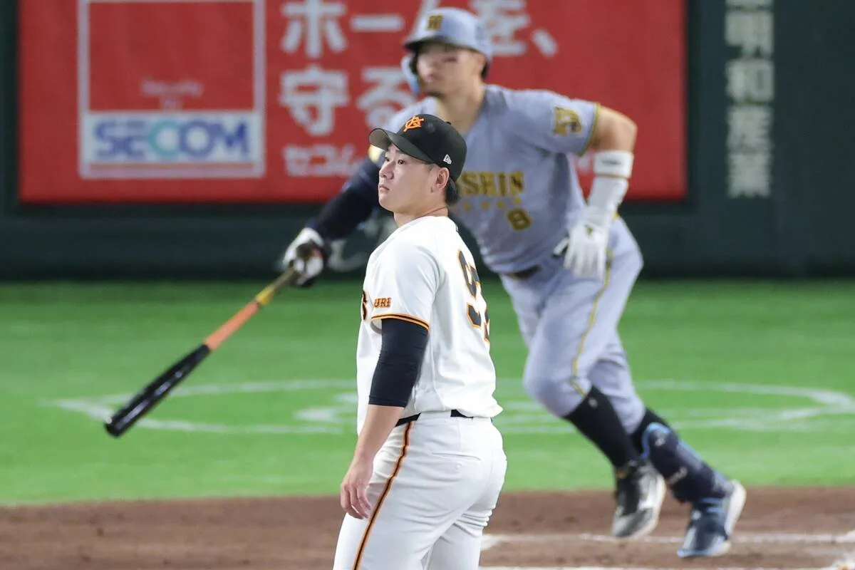 巨人、東京ドームで阪神に屈す…井上温大が被弾、本拠地ワーストタイの9敗目